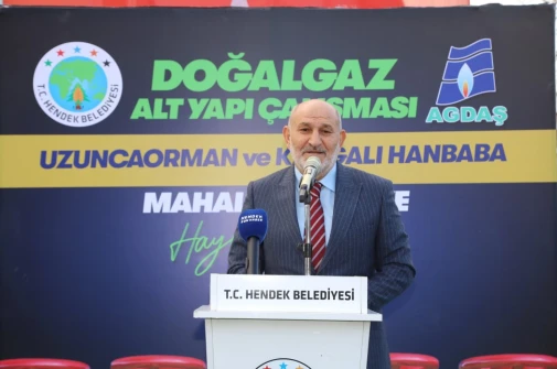 HENDEK’TE 2 MAHALLE DAHA DOĞALGAZ’A KAVUŞTU
