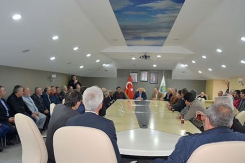 MUHTARLARDAN BAŞKANA ZİYARET